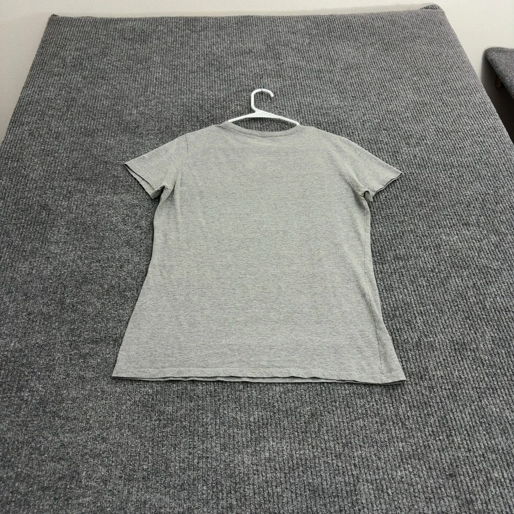 New England Patriots Nike T Shirt Womens L Gray Cotton Super Bowl XLIX Sporty